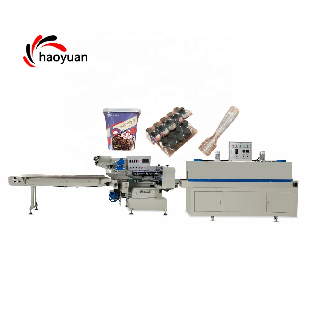 High Speed Wrapping Large Shrink Wrap Noodle Bow  Condom Packing Machine