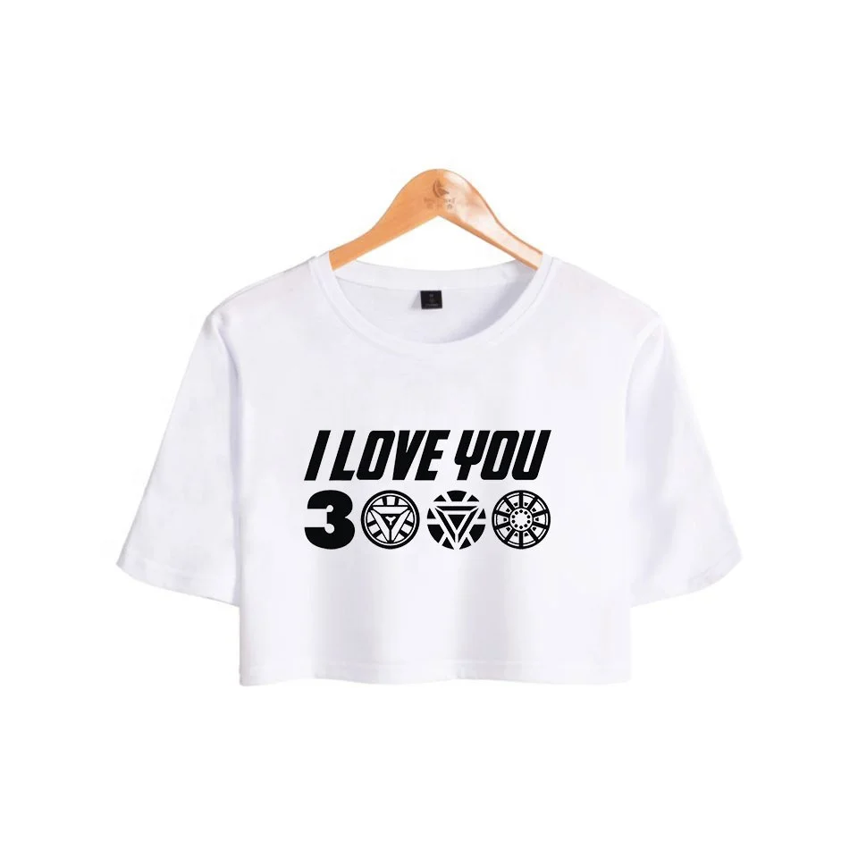  2018 новейший дизайн модная женская футболка с принтом I lover you