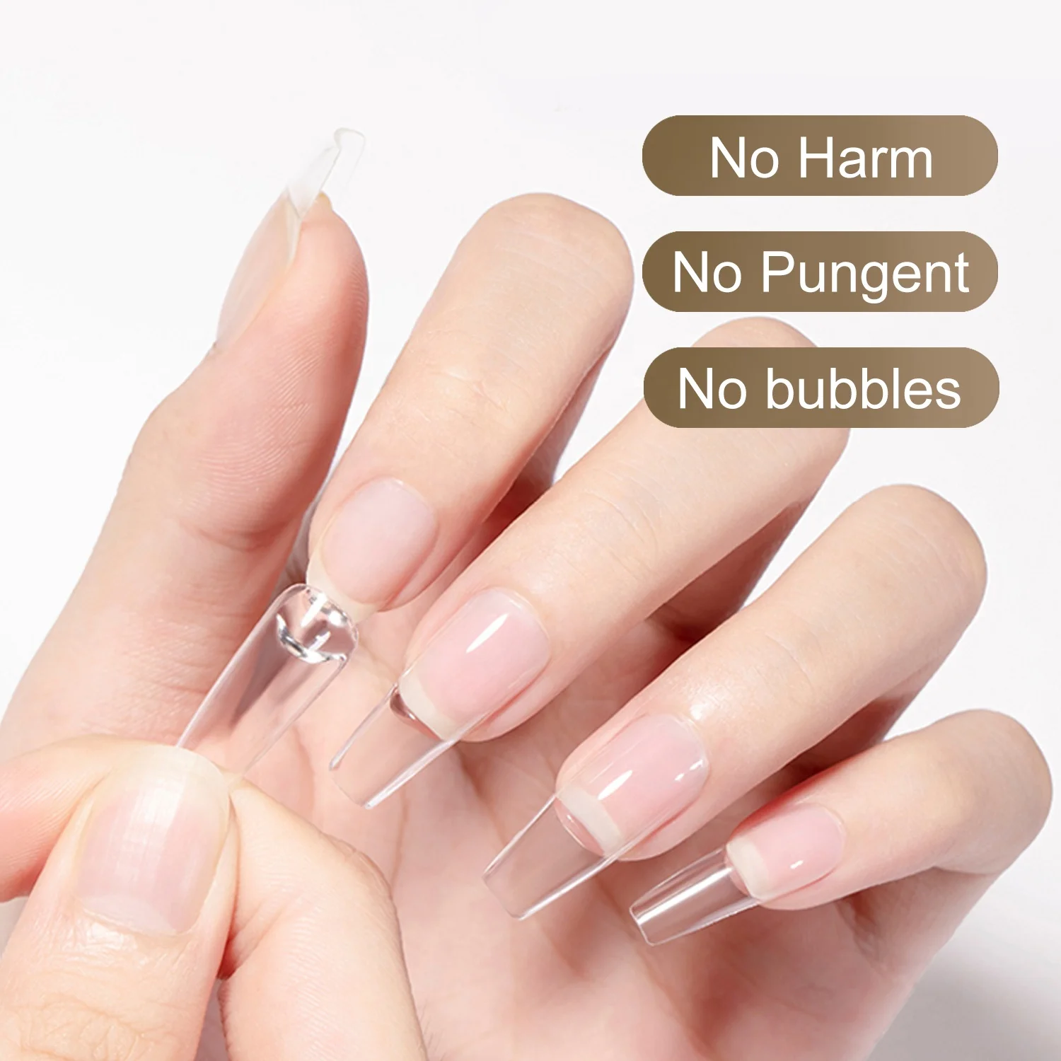 Gelsky Wholesale False Nail Glue Gel Solid Press On Nail Glue Nail Tips UV Gel Glue