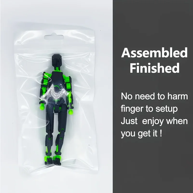 Unisex 2-Piece PLA Action Robot Figure Set Inspired T13 Collectible Model with Multiple Weapons for Children Aged 14+