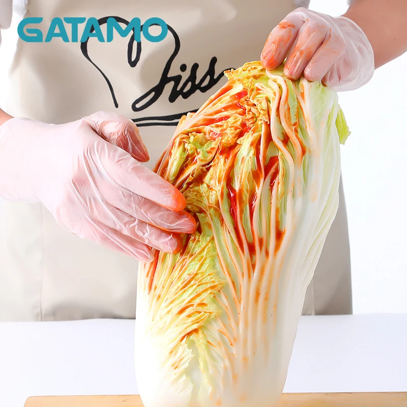 
C1 clear cheap transparent PVC gloves vinyl food grade service powder free soft vinyl gloves powder free 