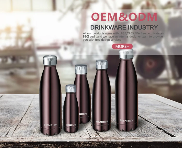 New 350ml 450ml 750ml Coke Stainless Steel Vacuum Flasks Cola Shape Water Bottle