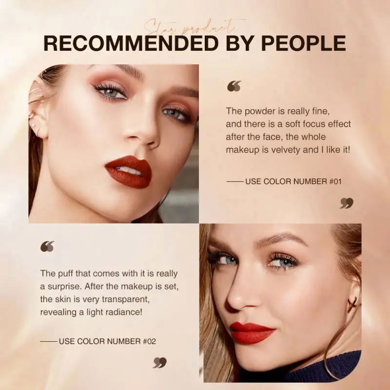 Sweat Proof Loose Powder Face Setting Finishing Mee Carney New Long Lasting Oil Control