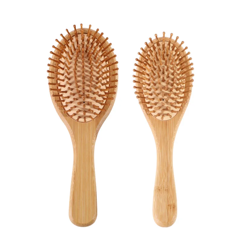 HOT eco friendly Wooden Massage Hairbrush Natural Bamboo Hair Brush