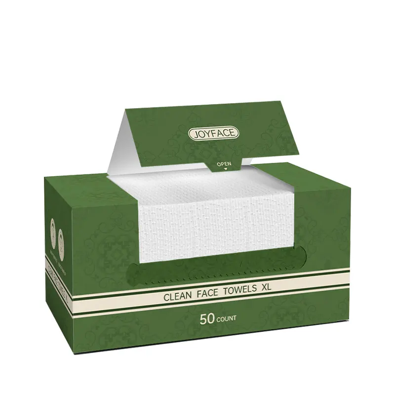 80gsm Reusable Box Cotton Tissues Disposable Biodegradable Face Towels For Washing Face