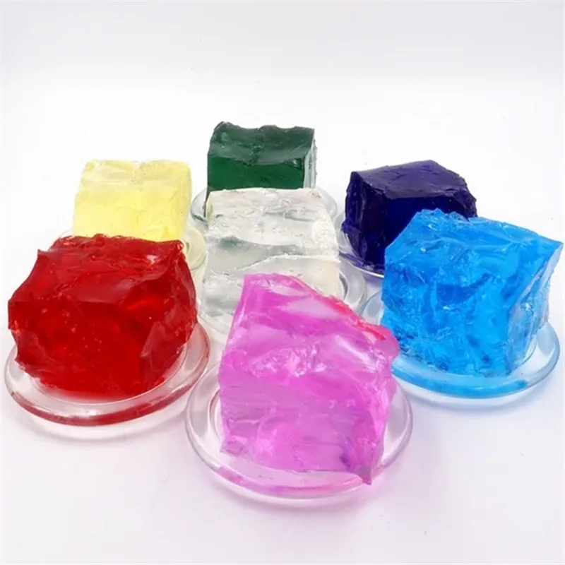 Creative Crystal Colorful Jelly Gel Wax Melt Scented Candle Raw Material for Making