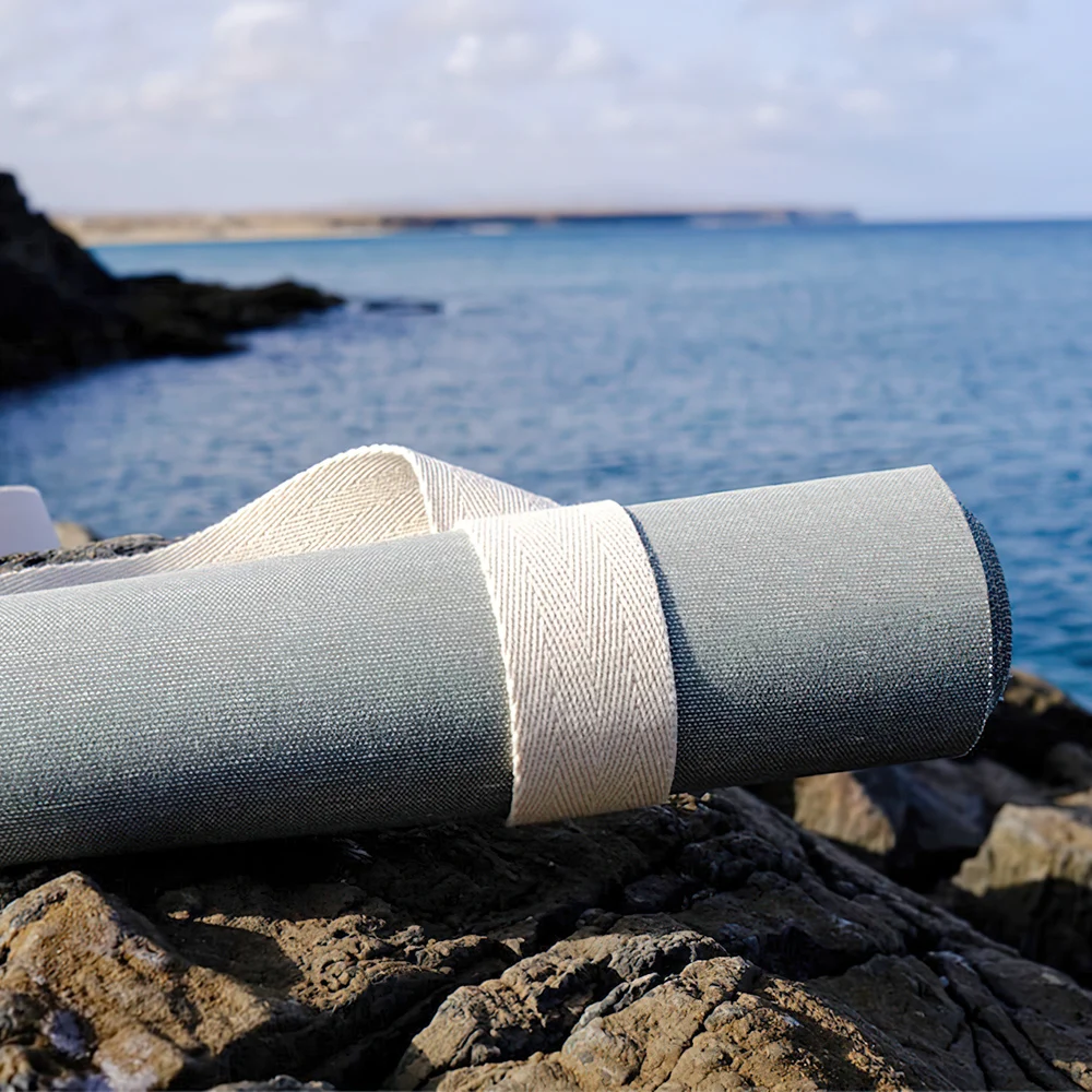 Organic Yoga Mat - Natural Jute Cotton Yoga Mats - Non Slip Eco Friendly Non-Toxic -  All Types of Yoga - Vegan