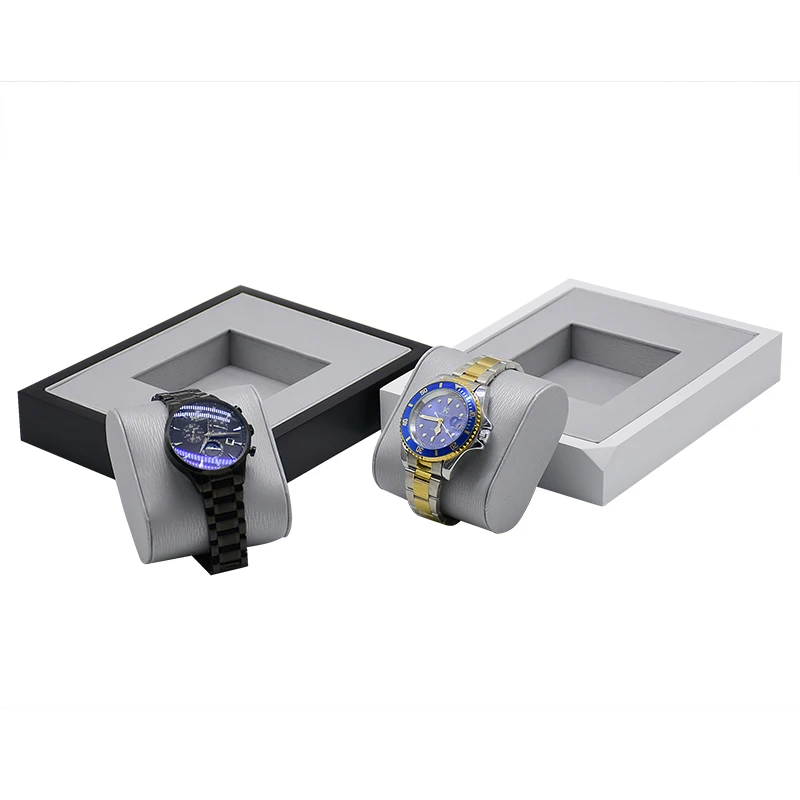 JINSKY Watch Display Stand W/ Leather Pillow  Holder for Wristwatch