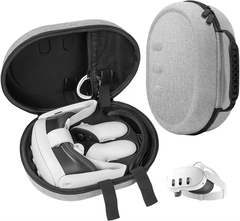 Portable Storage Bag Handlebar Suitcase For Meta Quest 3 Accessories Travel Box VR Luxury Carrying Case For Oculus Quest 3