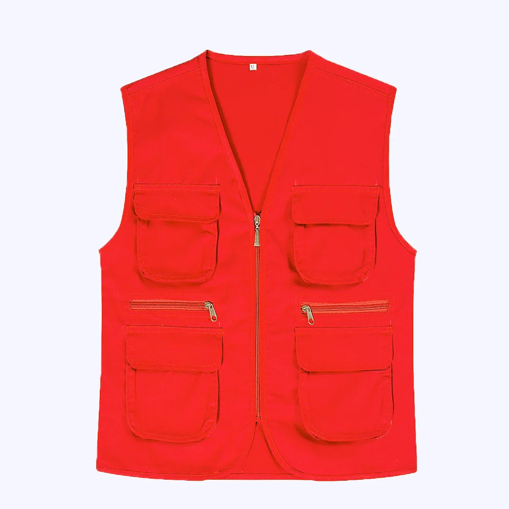 
 Мужские жилеты без рукавов, уличный жилет с несколькими карманами  