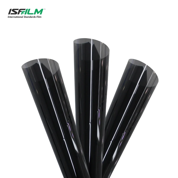 ISF 95% IRR Sun Heat Control Nano Ceramic Car Window Tint polarized UV blocking adhesive Protection Auto Tint Film for 15% 35% roll
