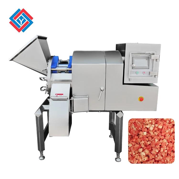1000KG/H Frozen meat cube cutting machine / Beef dicer meat cutting machine / Automatic chicken breast cube cutter