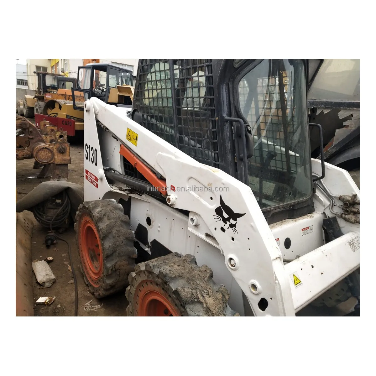 used skid steer loader  wheel skid used loader bobcat s130 small skid