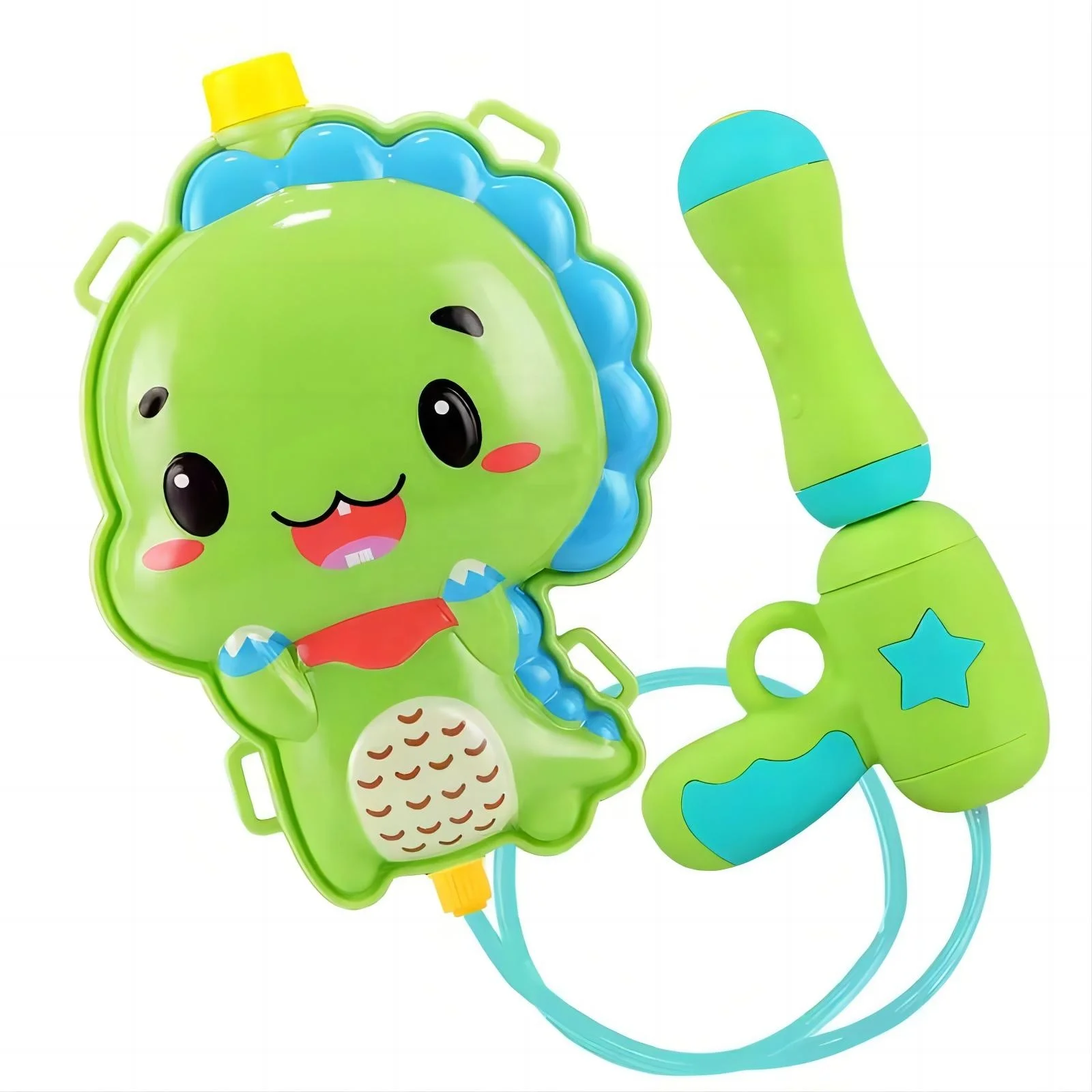 Wholesale Cute Cartoon Design Kid Backpack Water Gun Dinosaur Squirt Water Gun Summer Toy For Beach Pool
