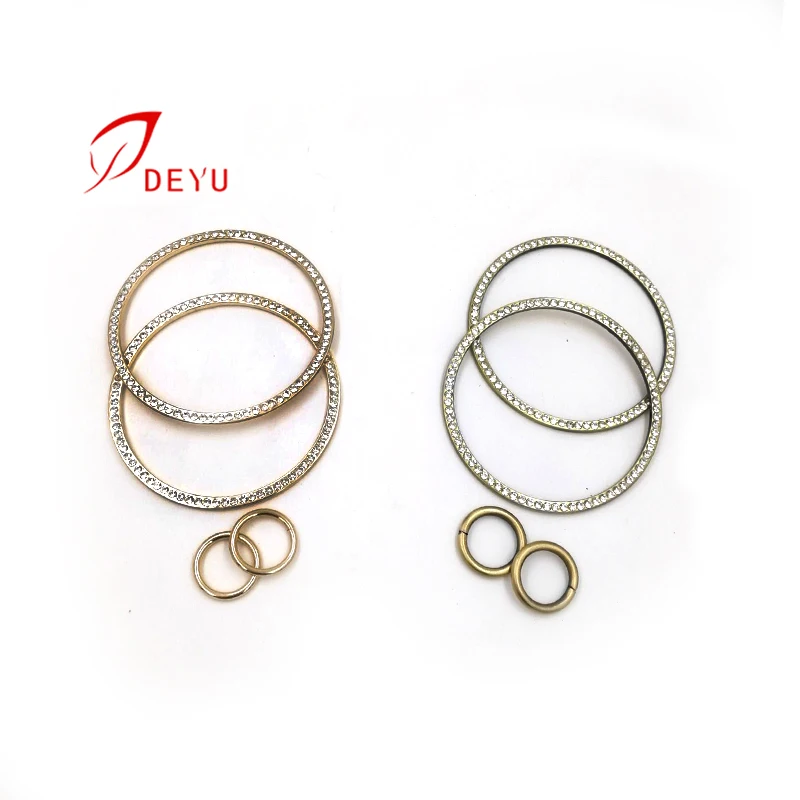 Wholesale 9.5cm O ring handle metal bag hardware accessories for bags