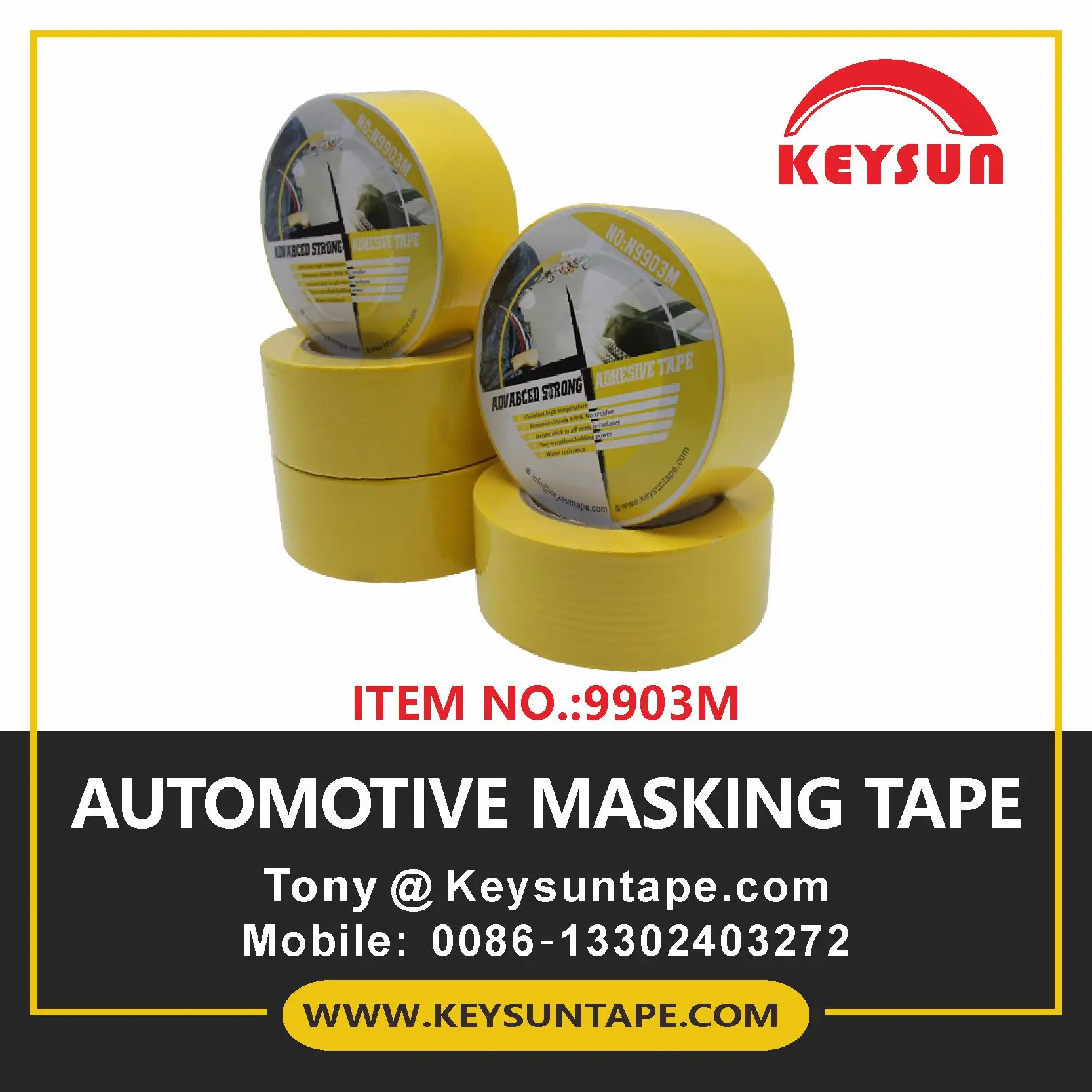 
Automotive refinish masking tape 