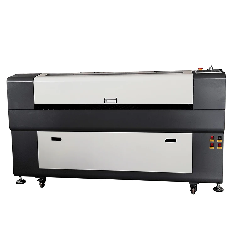 2024 RECI W2 100W CO2 1060 Laser Engraving Machine DSP Control RUIDA 6445G Laser Cutting Engraver Yaxis pass through 2 platforms