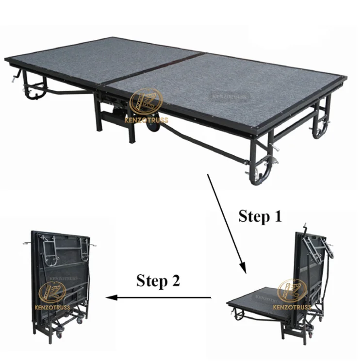 Hot sale mobile portable folding stage for school