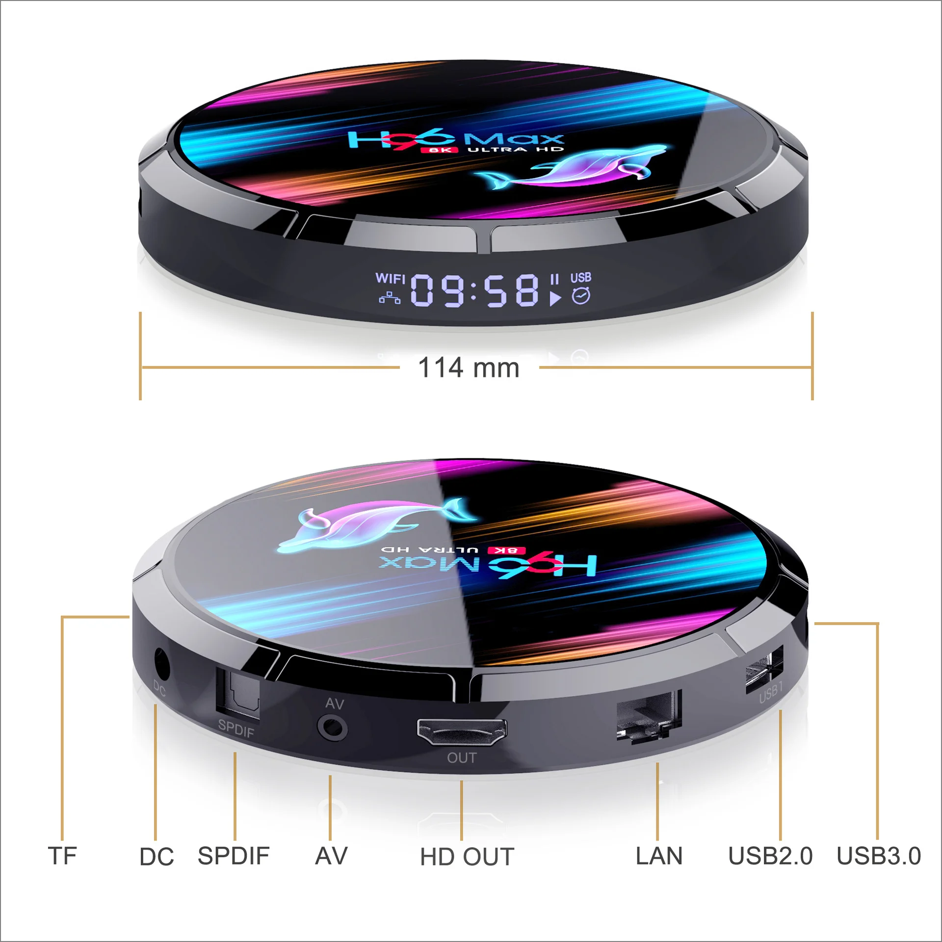  Beelink GT1 Ultimate 3G + 32G Android 7 1 Смарт V Box Amlogic S912 Octa Core 1000 Мбит порт LAN/двухъядерный процессор Wi-Fi 2 4G 5 8G/H.265 4K H95