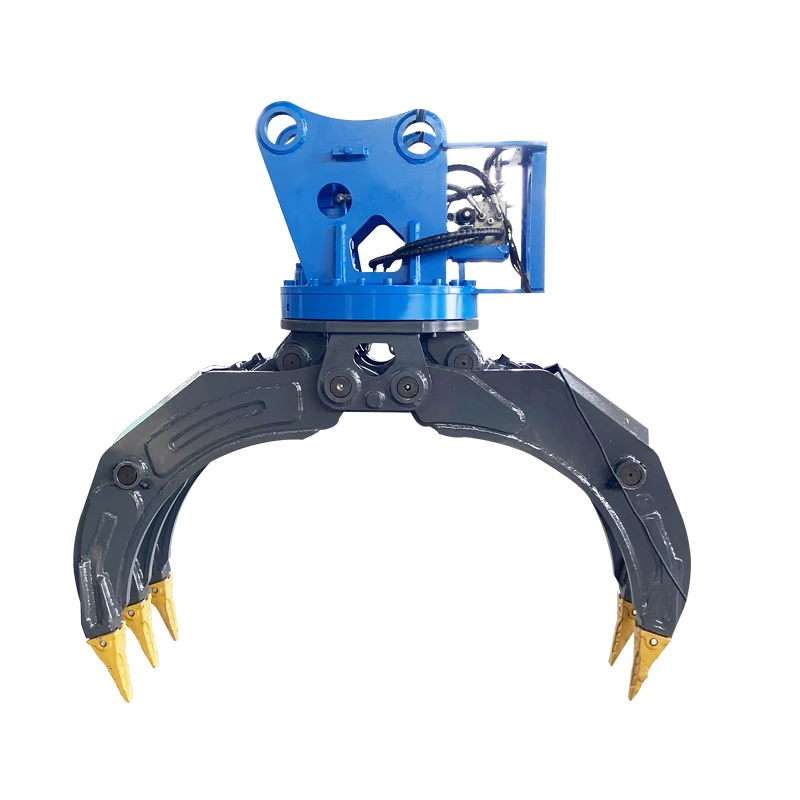 Factory Direct Selling Forestry Machinery Hydraulic Excavator Rotating Log grapple