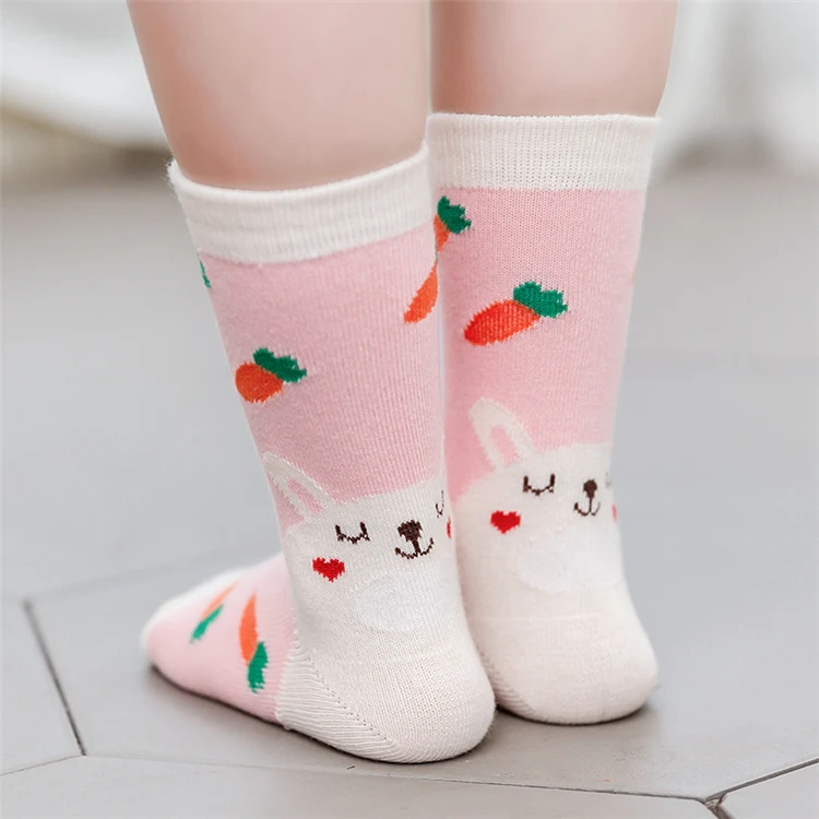 
Factory Wholesale Children Socks Warm Crew Kids Socks Cotton 