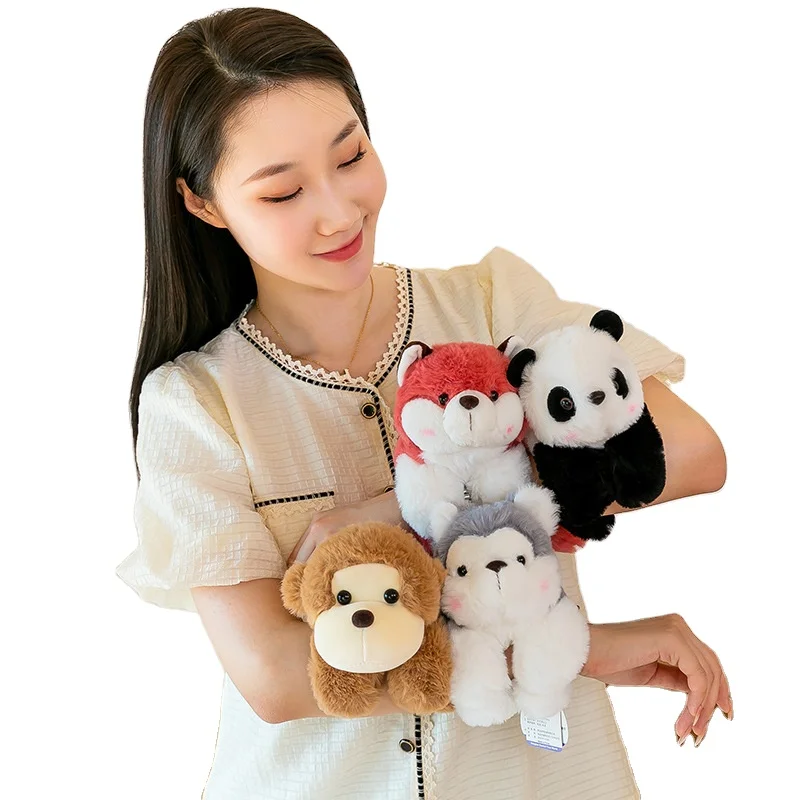 Плюшевая игрушка songshantoys плюшевая лесная браслет в ладоши пояс Шлепанец енот Лев тигр свинья обезьяна