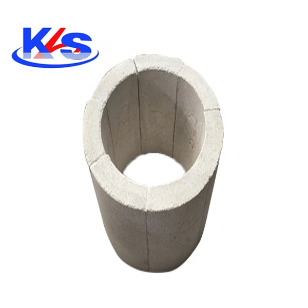KRS Factory Supply Professional  Heat Insulating Materials Expanded Perlite Pipe Insulation Perlite Thermal Insulation Pipe