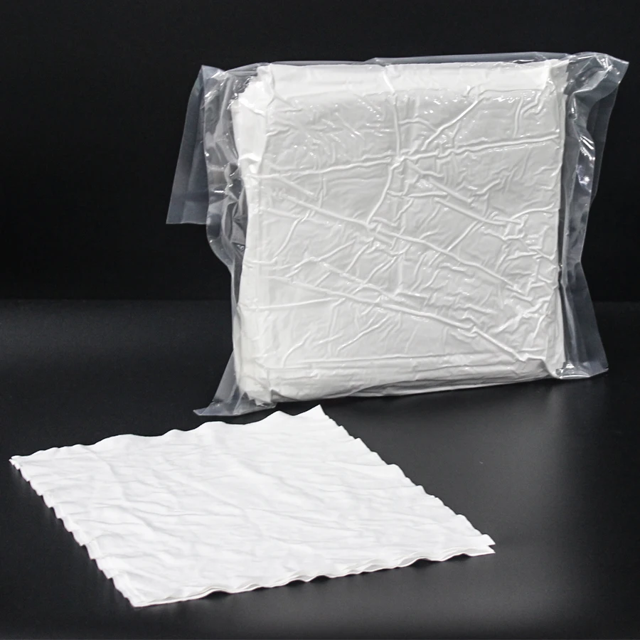 Wholesale Lint Free cleanroom Industrial Wipes 100% Polyester Microfiber Cleaning Cloth For Ultra Lens Cleaning