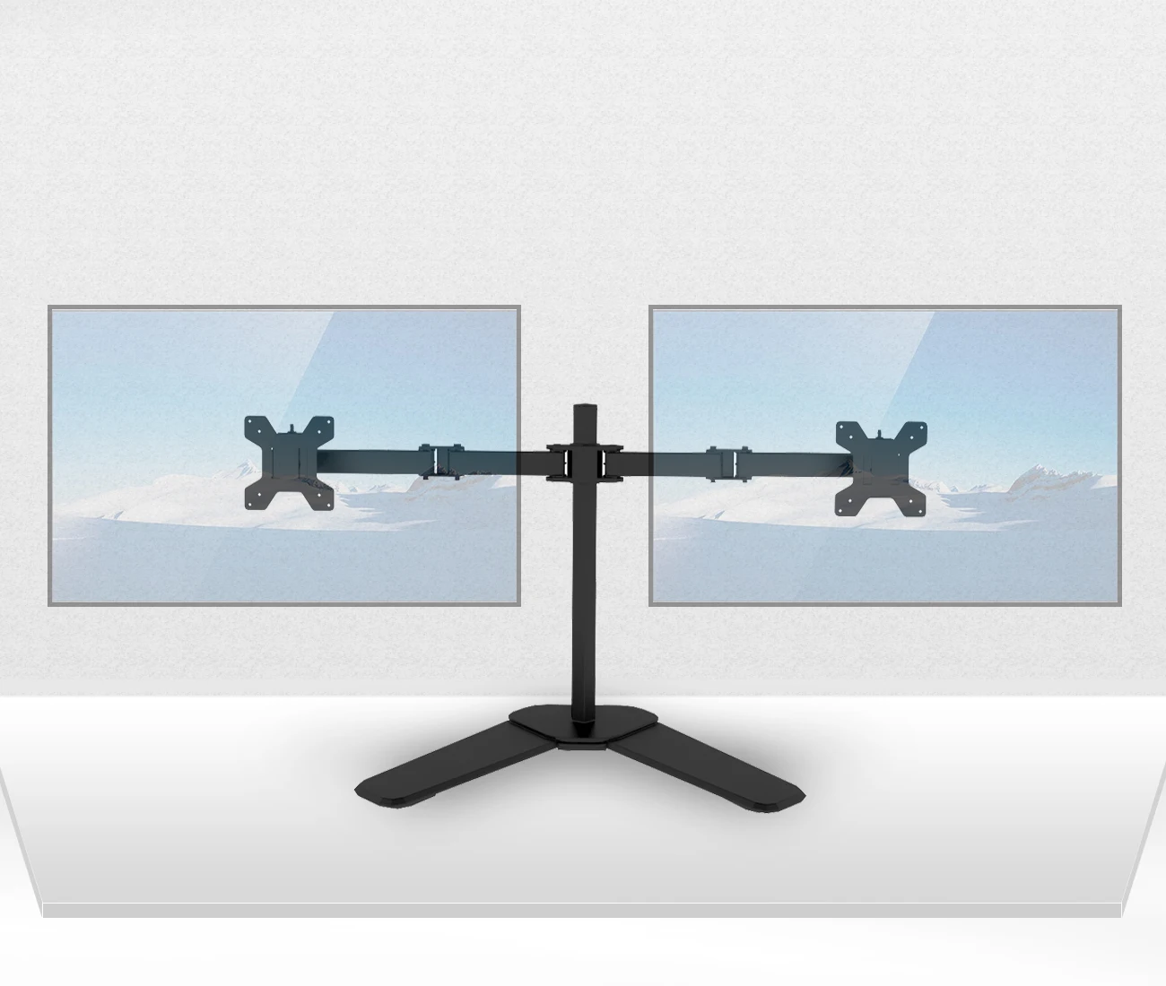 
Desk Monitor Mount Stand with Height Adjustable Dual Monitor Arm for Computer Monitor 13