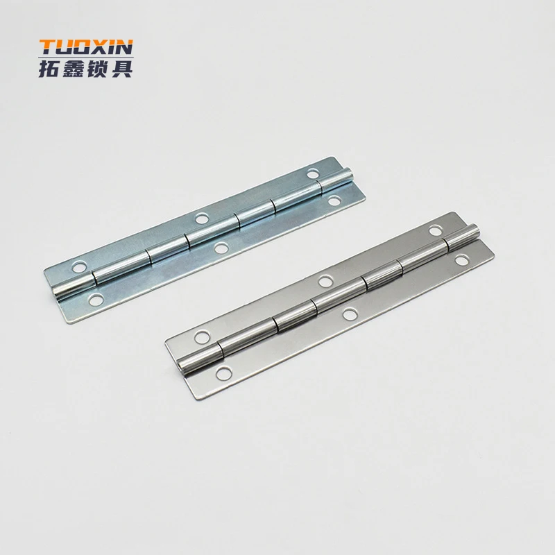 Tuoxin CL253-5 Flat open long hinge distribution box industrial hinge Stainless steel butterfly iron hinge