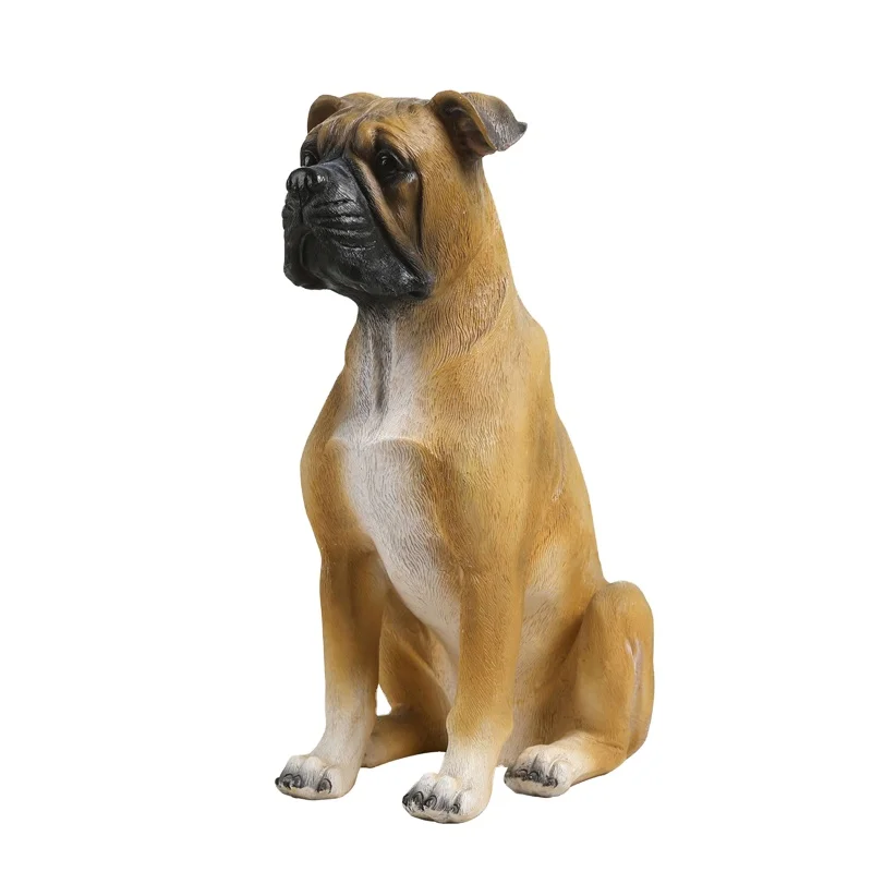 Realistic Dog Statue Custom Animal Figurine Home Decoration