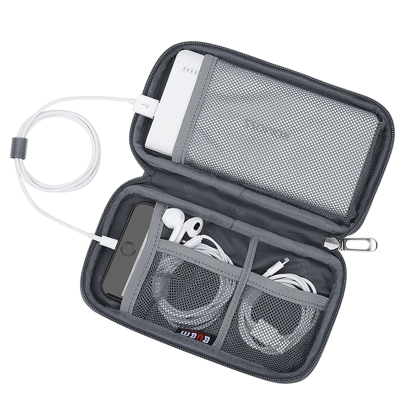 Digital multi function tote 20000mAH power bank waterproof nylon earphone digital storage bag