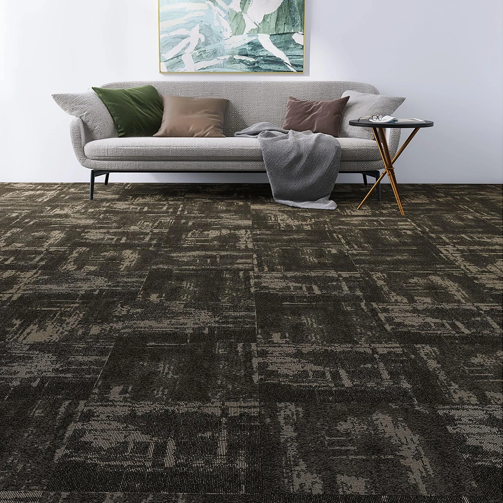 HJ Pp Surface Floor Carpet Tiles 50x50 Used in Commercial Office Hotel Living Room