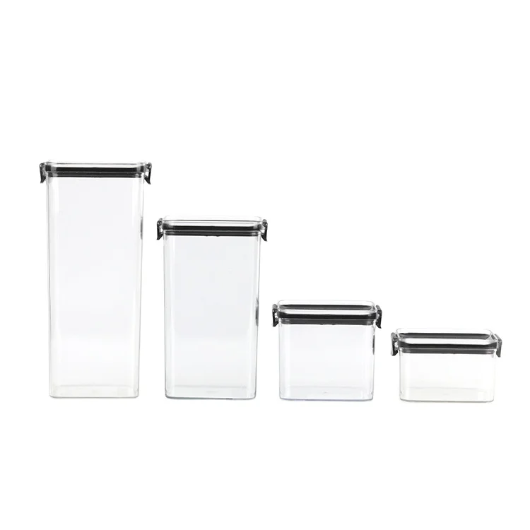 4pack 8pack Airtight Food Storage Containers Air Tight Plastic Pet Food Storage Containers Set With Lids