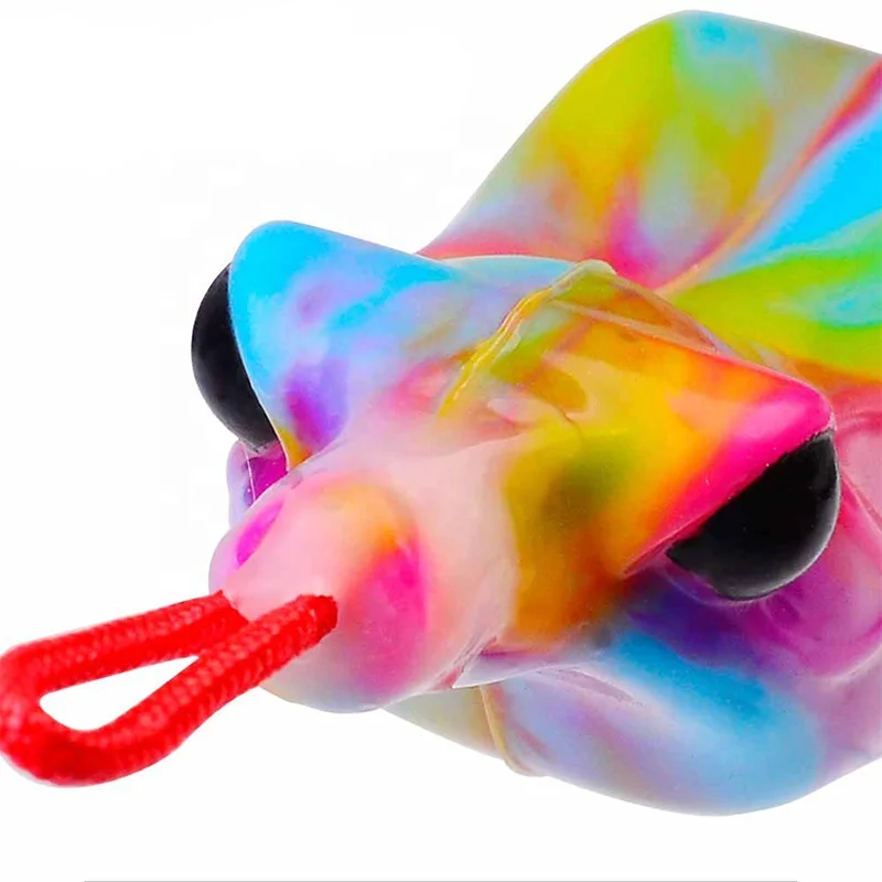 6.5cm 14.5g 6colors Artificial Soft Frog Fishing Lure Floating Water Bionic Thunder Frog Soft Bait