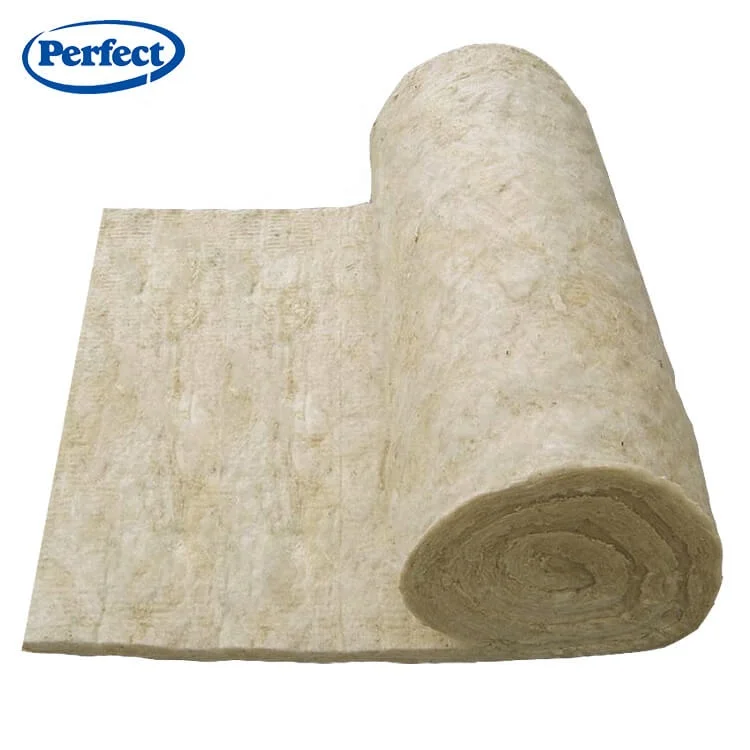 Car sound insulation unfaced ceiling stone wool insulation Mineral wool thermal insulation 100kg/m3 50mm