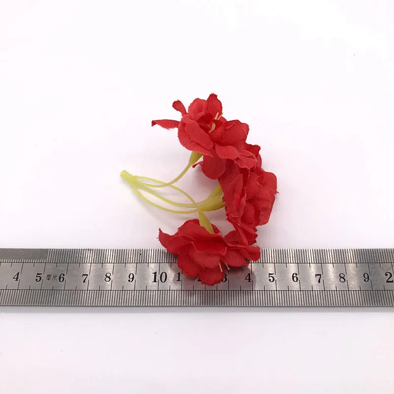 50pcs\lot Romatic Red&Pink Flower Petals Silk Artificial Cherry Blossom Petals Home&Wedding Party Decoration Rose P