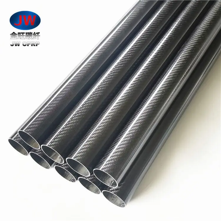 Высокопрочная трубка из углеродного волокна 3K для радиоуправляемых моделей красочная под заказ 22 мм 25 26 28 30 32 34 36 38 40