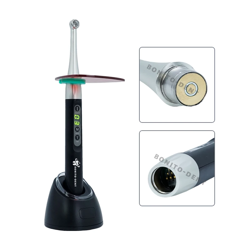 Dental Light Cure Wireless Powerful 5W High Power Blue Light 2500mw/cm One Second UV Curing Light
