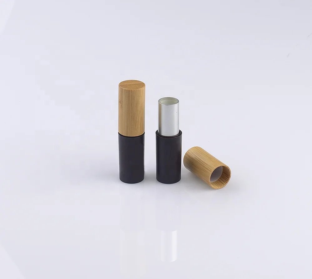 makeup cosmetic packaging Lip stick wooden bamboo case