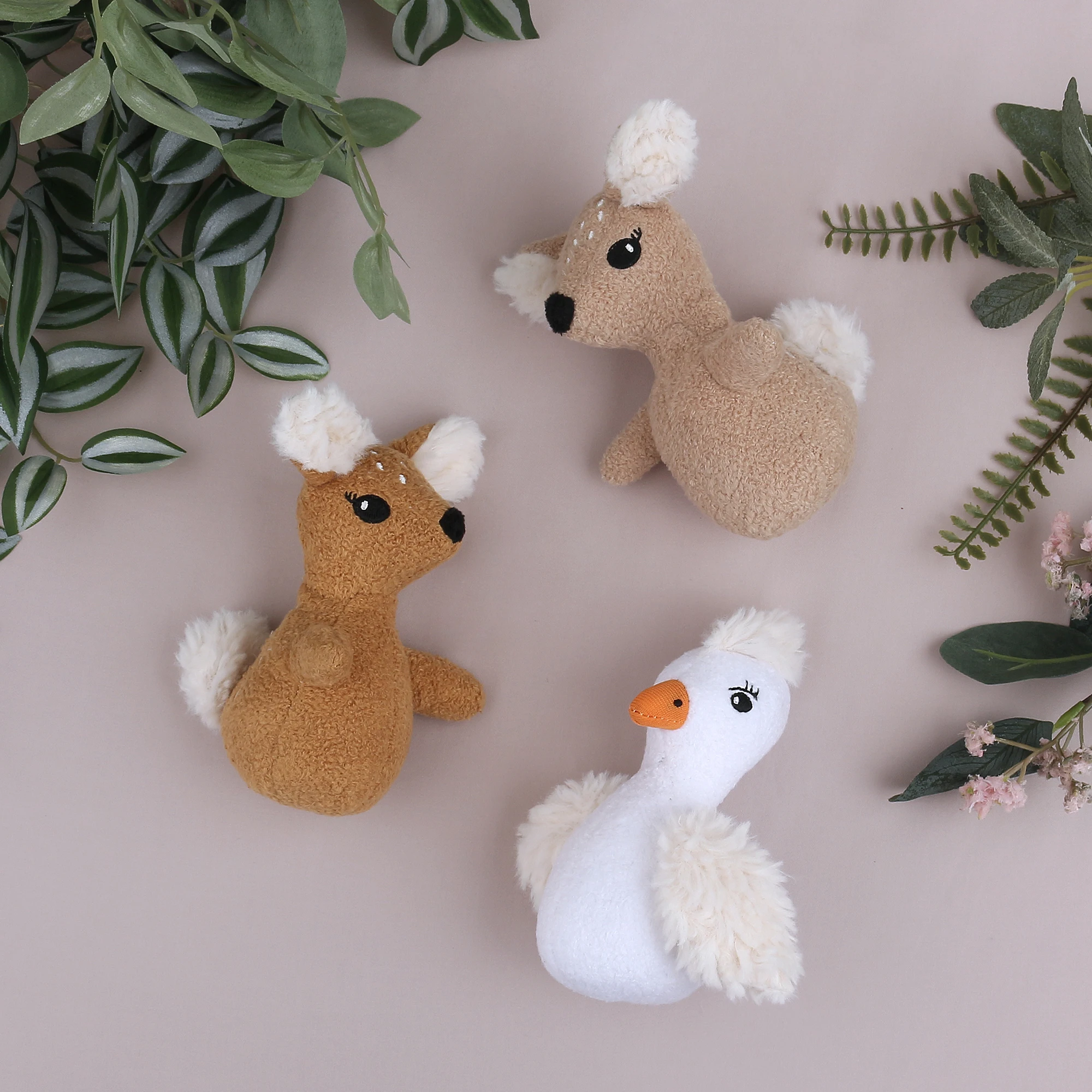 Jolly Handmade Crochet Amigurumi Bear Doll Baby Soft Duck Animal Toy For Kids