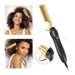 Gubebeauty портативные 2 в 1 Электрические щетки для завивки волос, Плойка для завивки волос, выпрямитель, электрическая щетка для волос для домашнего использования