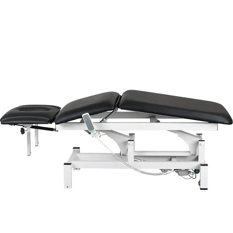 Good Equality Electric Height Adjustable PVC Leather Head and Foot Control Examination Bed
