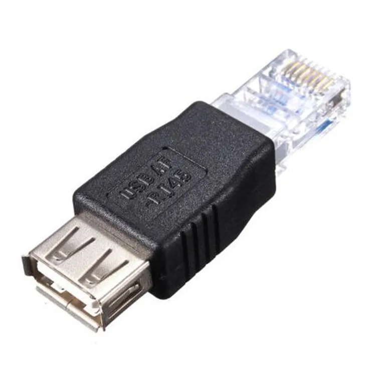 Оптовая продажа Переходник USB 2 0 типа A «мама» к Ethernet RJ45 8P8C «папа» для маршрутизатора модема