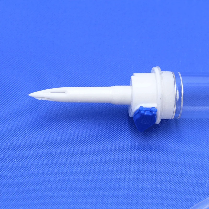 disposable pvc iv infusion set 10 drops/ml type burette calibrated 100ml transpa without exhaust hole