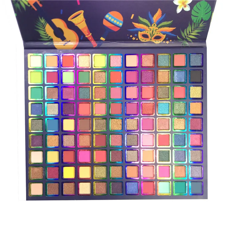 Manufacturing Direct Sales 99 Colors Natural Matte Shimmer Waterproof Rainbow Eyeshadow Palette