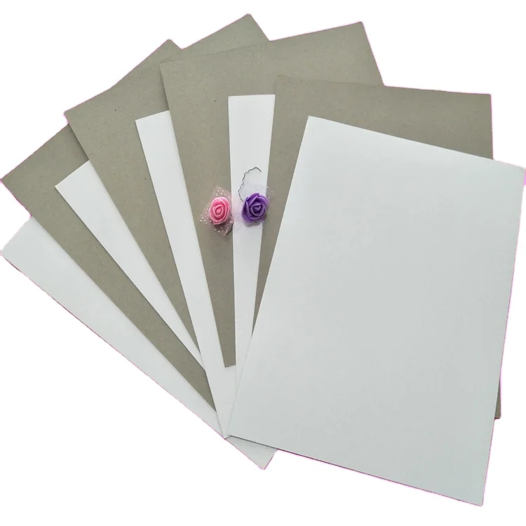 Дуплексная доска серого цвета с супер жесткостью и покрытием