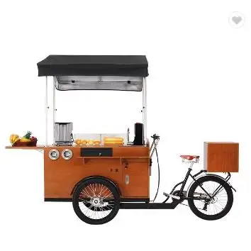 Mobile coffee bike electric tricycle for coffee sale 3 wheel bike for business food cart