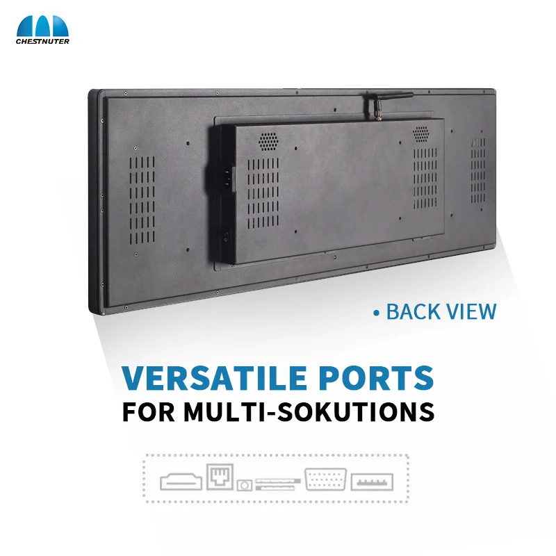 Indoor Supermarket Monitor Ultra Wide Strip Shelf Edge Advertising Digital Signage Type Stretched Bar Lcd Display