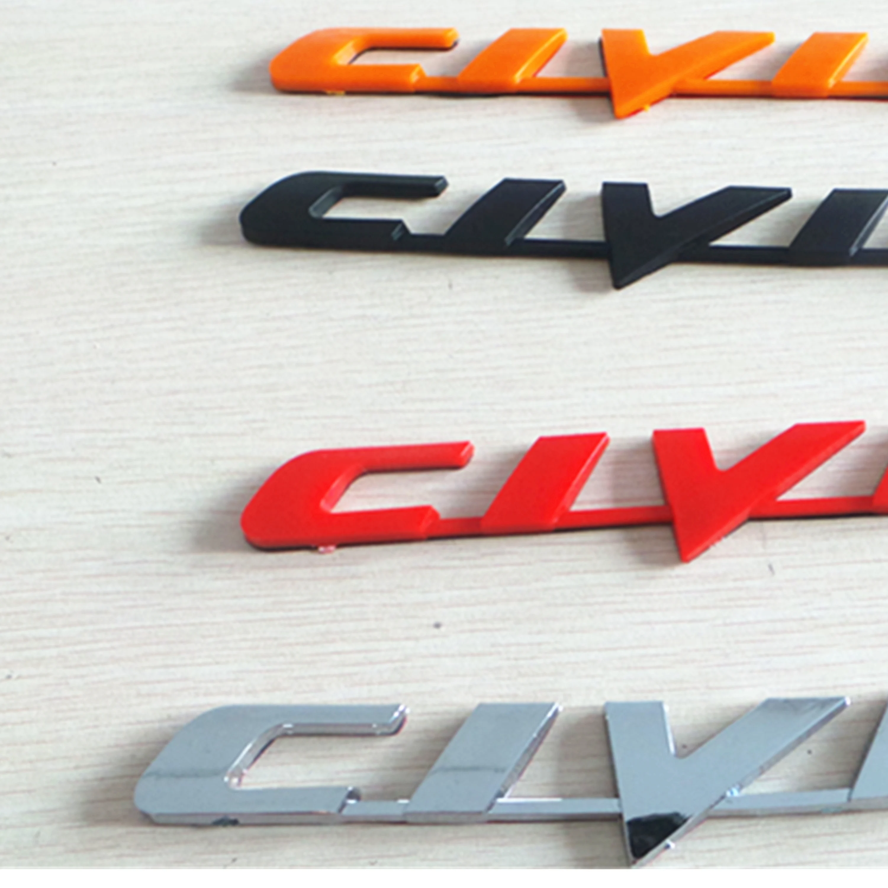 ABS Car Stickers Chrome Car Brand Name Body Sticker Badge Plastic Badges Car Logo Emblem
